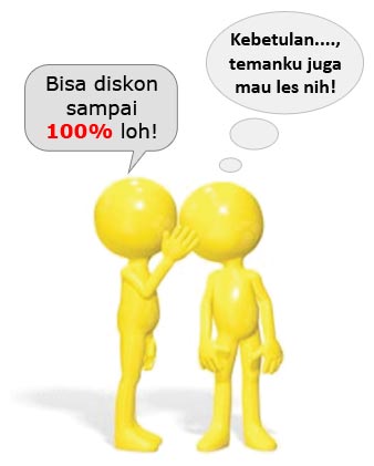 Mau Diskon Uang Kursus Sampai 100%?